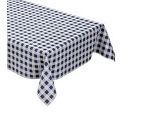 Tela Cerata Tovaglia P107-2 Blu a Quadri Grande Angolare Rotondo Ovale