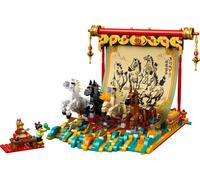 Tela con cavalli al galoppo