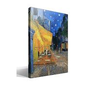 Tela con rappresentazione del quadro “Terrazza del caffè la Sera” di Van Gogh, 75 cm x 55 cm