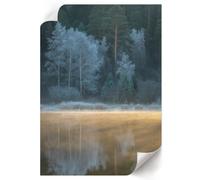 Tela Decorativa 29,7x42 cm | Formato A3 | Silenzio della foresta