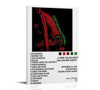 Tela decorativa da parete a tema "A Tribe Called Quest The Low End Theory", stampa artistica per ufficio, casa, soggiorno, camera da letto, stile cornice, 60 x 90 cm