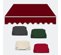 Tela di ricambio manuale retrattile per tenda da esterno, 4,9 x 2,4 m, copertura superiore in tessuto di poliestere, per rifugi da 3,7 x 3 m, 3 x 2,4 m, 2 x 1,5 m, rosso data