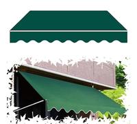 Tela di ricambio per tenda da patio retrattile verde, tessuto per esterni, per giardino, ristoranti, negozi (2,4 x 1,9 m) durevole e resistente alle intemperie