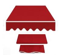 Tela di Ricambio per Tenda da Sole da Balcone, Tessuto per Tende da Sole Copertura di Ricambio per Tendone Parasole, Resistente Al Sole per Esterno Giardino Terrazze(Rosso,350cmWx200cmL)
