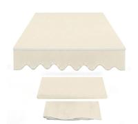 Tela di Ricambio per Tenda da Sole da Balcone, Tessuto per Tende da Sole Copertura di Ricambio per Tendone Parasole, Resistente Al Sole per Esterno Giardino Terrazze(Beige,450cmWx250cmL)