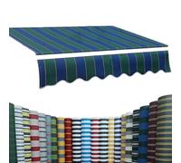 Tela di ricambio per tenda da sole retrattile, 400 x 300 cm, protezione UV, tessuto impermeabile per balconi e finestre, design a F, 6 x 1,5 m