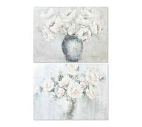 Tela DKD Home Decor Vase Pino Tela 120 x 3,8 x 90 cm [2 Pezzi]