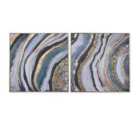 Tela Home ESPRIT polistirene Tela 82 x 4,5 x 82 cm