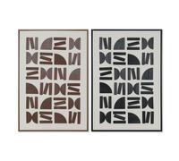 E_0002_S3056181 Home Esprit Quadro Home ESPRIT Marrone Nero Beige Astratto Moder