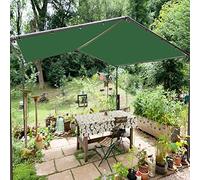 Tela Impermeabile e Resistente ai Raggi UV da 5x6 Metri, Adatta a Giardini, patii e balconi; Include Fascette in Nylon e Kit di Installazione; Tela Impermeabile Verde, Ideale per Campeggio e