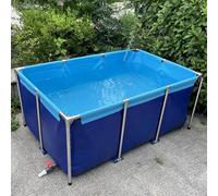 Tela in PVC di alta qualità per stagni di pesci, coperture per piscine fuori terra, serbatoio di allevamento koi, soluzioni durevoli per acquacoltura, cisterna per irrigazione da giardino, 150 x 100 x