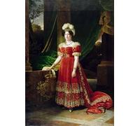 Tela Parete Immagine Stampe e Quadri su Tela Riproduzione Alexandre-Francois Caminade Marie-Thérèse-Charlotte De France Duchesse D'angoulême Madame Royale per la decorazione domestica 60x90cm