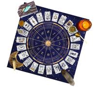 Tela per altare divinazione dei tarocchi, tovaglia per altare | Blocco quadrato per astrologia oracolo | Delicata tovaglia in velluto per tarocchi strega | motivo croce celtica astrologia stelle