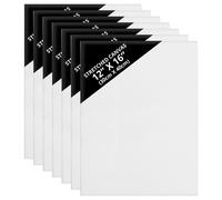 Belle Vous 7pz Tela per Dipingere Bianca Set Tele per Dipingere Pre-Stirate - Tela Bianca per Dipingere Adatta per Pittura Acrilica, ad Olio, Schizzi e Disegni - Tela Pittorica (7 Pack - 12x16 inch)