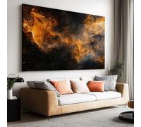 Tela Pittura 100x50cm senza cornice Poster Spazio Universo Galassia opera d'arte Parete Foto per la Casa Soggiorno Camera da Letto Cucina Pittura su Tela Orizzontale Quadro Decor