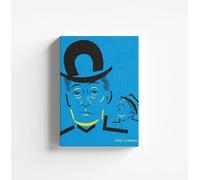 TELA QUADRO MODERNA 30X40 QUARTIERI SPAGNOLI NAPOLI MURALES TOTO' ALTA RISOLUZIONE, 4K IDEA REGALO ADULTO BAMBINO, DECORAZIONI PER PARETE, RITRATTO, CALCO, NAPOLI, BIANCO E NERO, rettifilo, AZZURRO