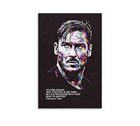 Tela Quadro Senza Cornice Francesco Totti Poster Soggiorno Camera da Letto Pittura Opera d'Arte 30x50cm