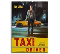 Tela Quadro Taxi Driver - Robert De NIRO - Quadro Stampato Montato su Telaio in Legno (70x100 cm)