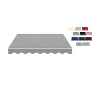 Tela Repuesto para Toldo Retráctil da Giardino | Impermeable, Borde Ondulado, para Terraza Jardín, Protección Solar(Gray,6.5x5ft(200x150cm))