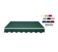 Tela Repuesto para Toldo Retráctil da Giardino | Impermeable, Borde Ondulado, para Terraza Jardín, Protección Solar(Green,6.5x5ft(200x150cm))