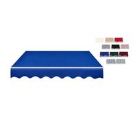 Tela Repuesto para Toldo Retráctil da Giardino | Impermeable, Borde Ondulado, para Terraza Jardín, Protección Solar(Blue,13x10ft(400x300cm))