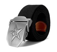 Tela Tessuto Cintura,Profondo Nero Sovietico Lavoro Venus Art,Taglio Regolabile Per Adattarsi Alla Cintura Da Golf Flip Top Fibbia Jeans Di Lusso In Metallo Per Uomini Cintura Esercito Militare T