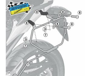 Telaietto Specifico Per Borse Laterali Easylook/Soffici Per HONDA NC750S 14-15