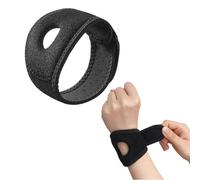 TELAIN polsiera nera Fasce di supporto ulnare con cuscinetto in silicone antiurto Polso, fascia protettiva per lesioni TFCC, dolore lato ulnare, sovraccarico ricorrente