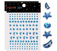 TELAIN Strass per viso e corpo, strass autoadesivi per festival e feste, facile da usare, a lunga durata per ogni occasione