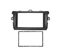 Telaio Autoradio Mascherina Autoradio 2 DIN Per Toyota Per Corolla 2007-2013, GPS, DVD, Stereo, CD, Montaggio Su Cruscotto, Cornice Decorativa FHCBUTAE(Black,173X98mm)