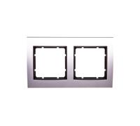 Telaio Berker B.3 alluminio/antracite doppio 10123004