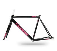 Telaio bici da corsa 700C in alluminio leggero, telaio gara con sgancio rapido, misure 49/52/55/58 cm, con forcella anteriore per montaggio semplice, perfetto per bici da strada(Color-28,52cm)