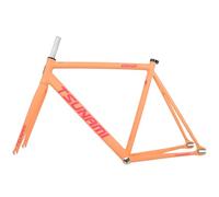 Telaio bici da corsa 700C in alluminio leggero, telaio gara con sgancio rapido, misure 49/52/55/58 cm, con forcella anteriore per montaggio semplice, perfetto per bici da strada(Color-26,49cm)
