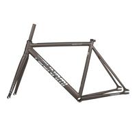 Telaio bici da corsa 700C in alluminio leggero, telaio gara con sgancio rapido, misure 49/52/55/58 cm, con forcella anteriore per montaggio semplice, perfetto per bici da strada(Color-19,49cm)