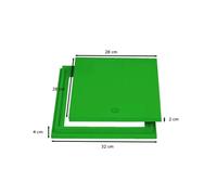 Telaio con chiusino top in pp - verde