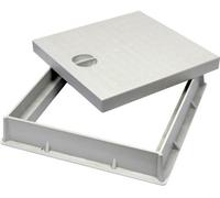 TELAIO CON COPERCHIO pesante PVC 55x55 cm TOP sirius PER POZZETTO 550x550