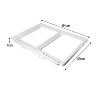 Telaio copri cassetto frigo crisper con materiale ABS dimensioni 64x49x7 cm