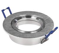 Telaio da incasso Mcshine"Dl-270", rotondo, Ø 84 mm, orientabile, chiusura a clip, bicolore