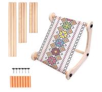 Telaio da ricamo da tavolo, supporto regolabile in legno per ricamo, supporto per punti croci, accessorio cucito per divano, poltrona, fatto a mano, strumento cucito per casa da viaggio