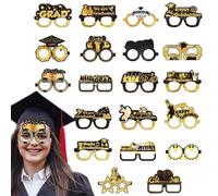Telaio degli occhiali di carta di laurea, occhiali da festa di laurea,20 pezzi di laurea occhiali di laurea | Occhiali di carta divertenti per i rifornimenti per le vacanze ragazzi ragazze, eventi sco