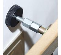 Telaio del letto filettato regolabile Anti Shake Tool Supporto fisso per parete della stanza con cuscino EVA Ridurre il rumore Proteggere Facile da installare Metallo 2PCS Vite