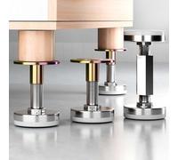 Telaio del letto filettato regolabile, strumento anti-scossa con cuscinetto in EVA per tappi per testiera, protezione da parete per mobili oscillanti, confezione da 4 (30-38 mm)