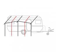 Telaio di base berger per verande in alluminio 28 mm