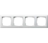 GIRA55 RA4 RWG - Placca bianco puro lucida, quadrupla
