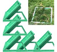 Telaio di copertura per bacino fognario resistente e ganci di sollevamento, coperchio quadrato per serbatoio settico per cantina e uso scolastico, design nascosto verde per esterni (confezione da 5