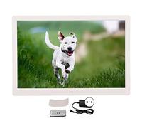 Telaio di foto digitale GearWell, cornice elettronica da 15,4 pollici con riproduzione video 1080p, sveglia del calendario musicale, cornice di visualizzazione dei media digitali