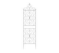 Telaio di supporto per piante in metallo, supporto per rose da giardino, traliccio per la privacy all'aperto, recinzione antiruggine per viti, bianco, 1 confezione - ed elegante decorazione da
