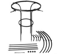 Telaio di supporto per piante rampicanti, traliccio ad arco in PVC per una maggiore crescita e stabilità (90 cm)