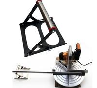 Telaio di supporto per sega da banco con altezza regolabile da 55 a 135 mm e design pieghevole per una facile conservazione