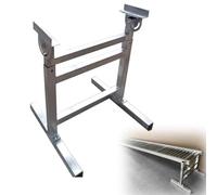 Telaio di supporto regolabile in acciaio inox per sistema di trasporto a rulli, larghezza 40/50/60/70/80 cm, facile installazione, confezione da 2 pezzi (W 70 cm/27,5 in)
